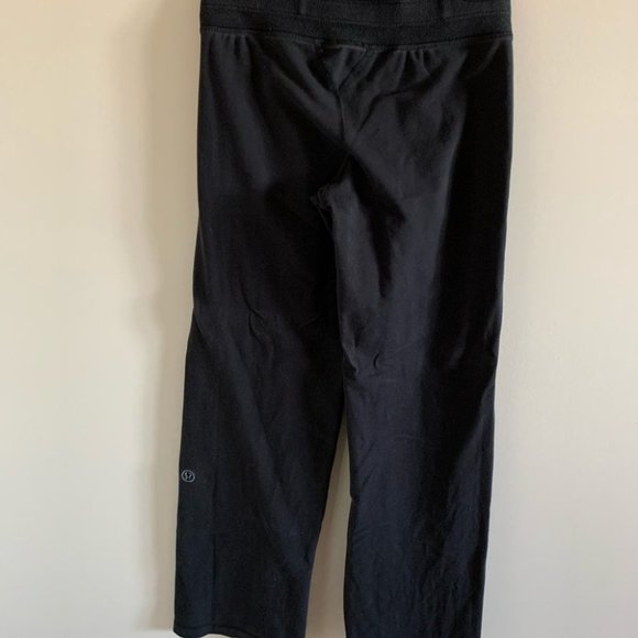 Lululemon Wide Leg Black Sweatpants - Picture 6 of 7